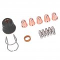 Wooxgehm 13pcs Plasma Cutter Torch Electrodes Nozzle Tips Spacer Guide Gas Diffuser Consumables For Diy Work And Small Business