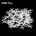 2000pcs Tile Spacers 1 5mm 16 Cross Shape Wall Floor Spacer Tiling Tools For Ceramic Installation White