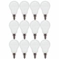 Ge Led Light Bulbs 40 Watt Soft White A15 Ceiling Fan Frosted Small Base 12 Pack 