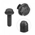 Uxcell Metric M12x40mm Hex Flange Bolts 6pcs 10 9 Grade Carbon Steel Hexagon Head Screws