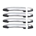 A-pads Toyota 05-08 4runner 05-12 Sienna 05-14 Tacoma Avalon 07-11 Camry 4 Doors Chrome Handle Cover Without Passenger Side 