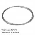 Uxcell 0 9mm Awg19 Heating Resistor Wire Wrapping Nichrome Resistance Wires For Elements 24 6ft