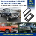 Din Radio Install Kit For Chevrolet Gmc Ck 1973 1987 Replace 87 99 3052 Abs Plastic Dash Support Panel Single And 2 Shaft Head
