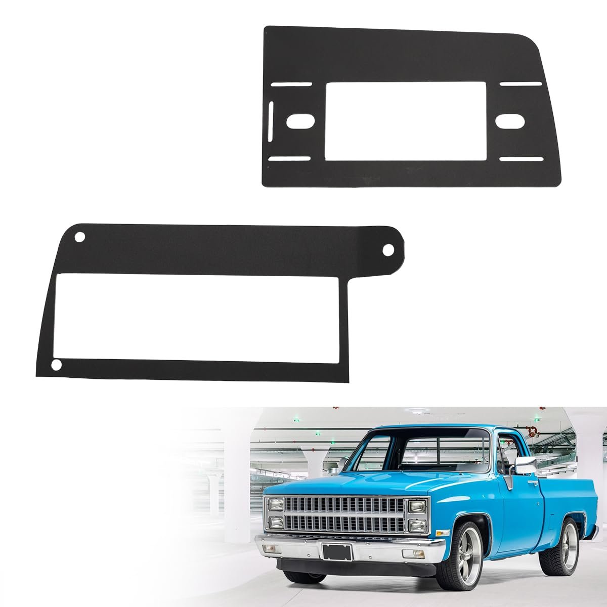 Din Radio Install Kit For Chevrolet Gmc Ck 1973 1987 Replace 87 99 3052 Abs Plastic Dash Support Panel Single And 2 Shaft Head