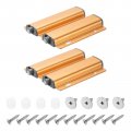 2pack Double Push To Open Door Latch Aluminum Alloy Magnetic Latches For Hidden Cabinets Rv Drawers Kitchen Cupboard Gold 