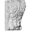 Ekena Millwork Cor04x03x07le-case-4 Leaf Urethane Corbels Primed White 