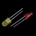 Iivverr 50pcs 5mm Round Red Yellow Diffused Emitting Diode Led Light Lamp Bulb 50 Unids 5 Mm Redondo Amarillo Rojo Diodo Emisor