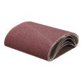 5pcs 8 X 19 Sanding Belts 36 Grits Aluminum Oxide Abrasive Belt Sander Paper Papers For Metal Wood Grinding Polishing Reddish 