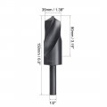 Uxcell 35mm Reduced Shank Drill Bit Hss 6542 Black Oxide With 1 2 Inch Straight