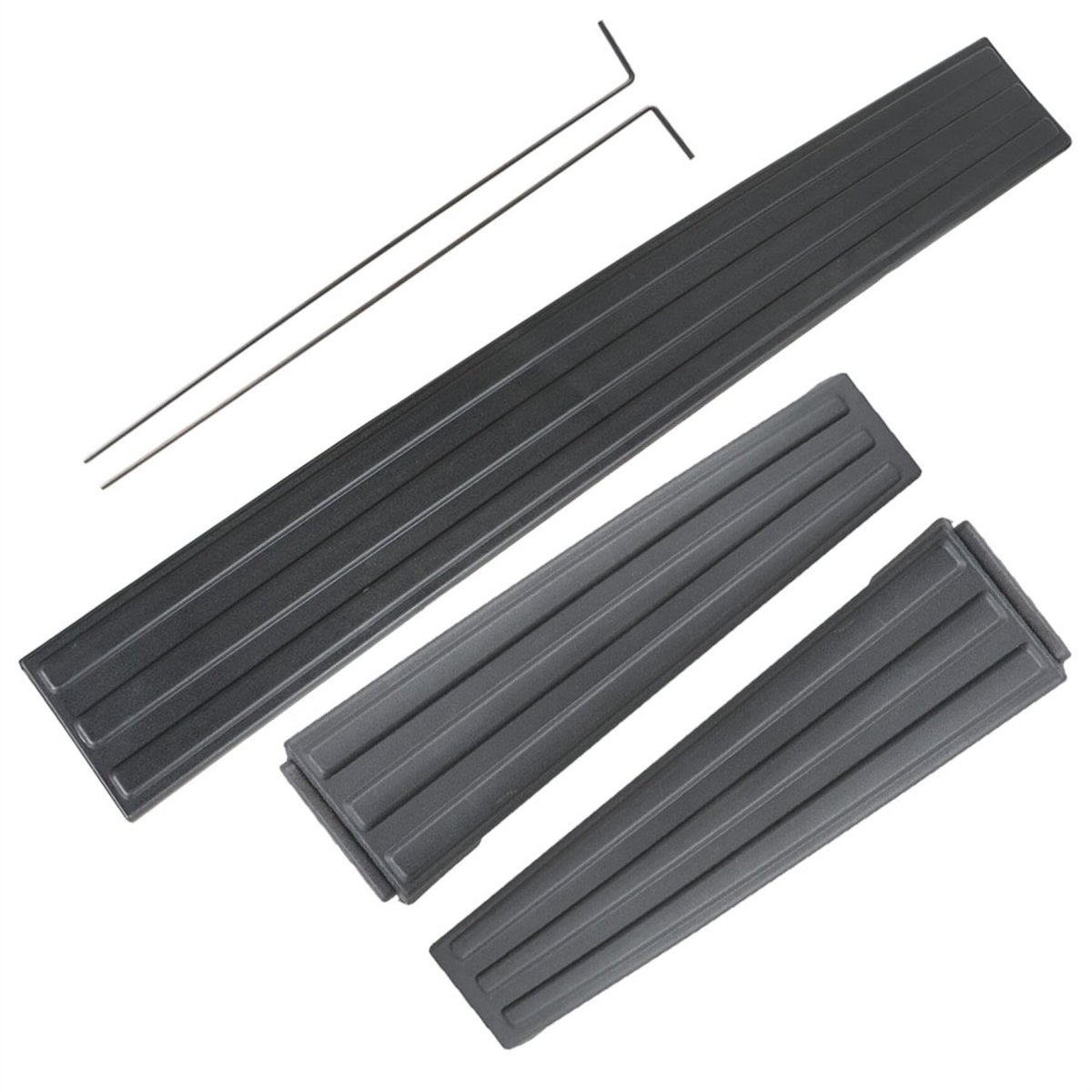 3 Piece Tailgate Flexible Step Trim Molding Cap Black 9l3z9941018aa 9l3z9941019a Replacement For 2009 2010 2012 2013 2014 F150