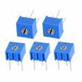 Uxcell 3362 Trimmer Potentiometer 2k Ohm Top Adjustment Horizontal Variable Resistors 5pcs