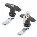 X Autohaux T Shaped Handle Door Lock Latch With Keys Truck Trailer Cabinet Tool Box Zinc Alloy
