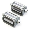 2 Weld On Steel Micro Roller Heavy Duty Wheel Caster Grease Fitting Rv Trailers