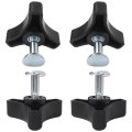Lawn Mower Handle Knobs Nut Bolt Triangular Fastening Screw Replacement Fit For Honda Other Set Of 4 Bolts And Nuts By Blue Elf 