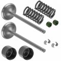 Caltric 2x Exhaust Valve Kit Compatible With Honda 14721-hl4-000 14751-hl4-000 14731-mca-000