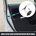 Uxcell Front Left Side Door Latch Lock Actuator Motor With Cable For Nissan Sentra 2007-2011 No 80501et90a