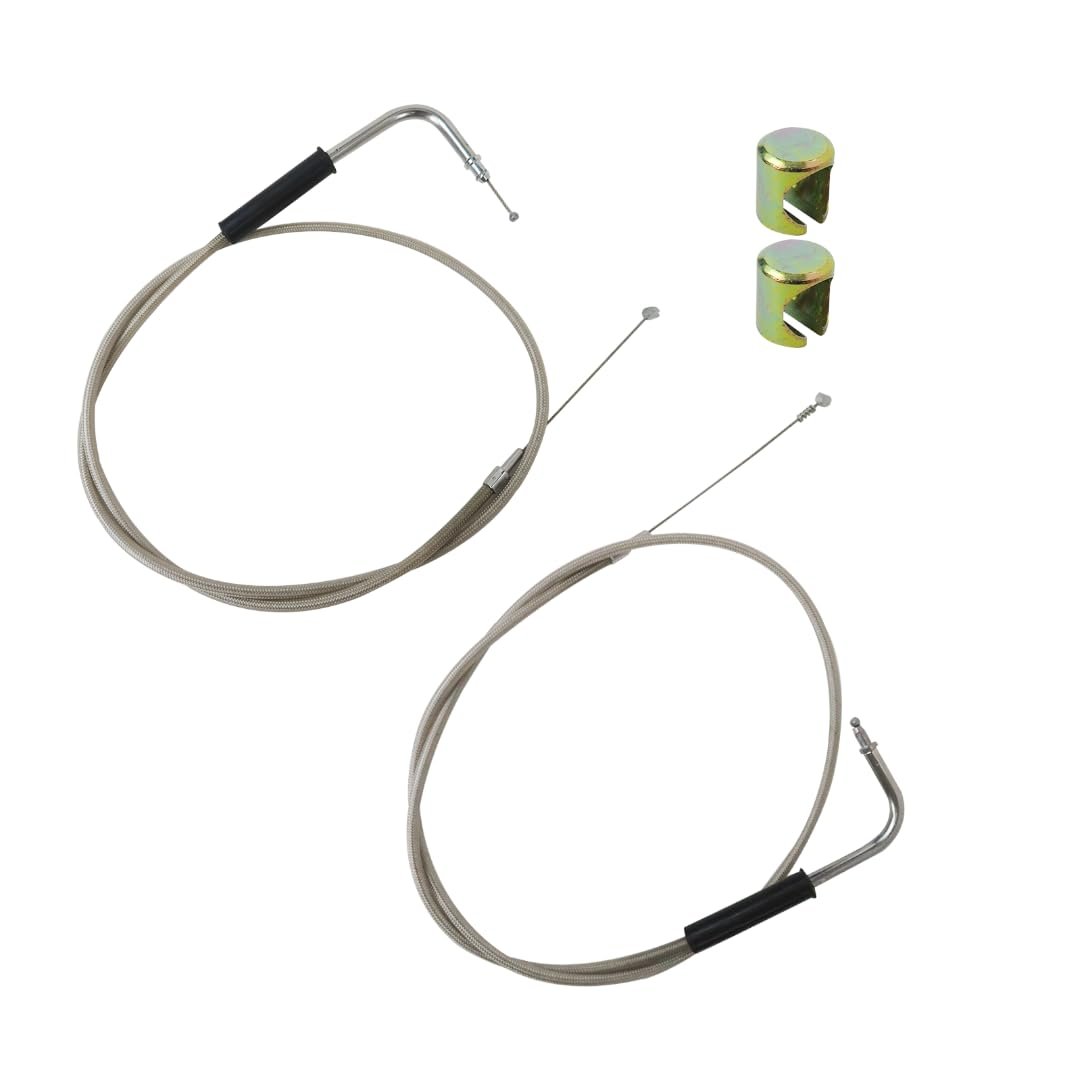 Upgrade 56884-07 42 Throttle Cable And 56885-07 5 Idle For 1993-1996 Heritage Softail Special Nostalga Flstn