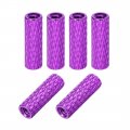 M3x15mm Aluminum Standoff With Mesh Texture Column Spacer For Rc Airplane Fpv Quadcopter Cnc Purple 6pcs 