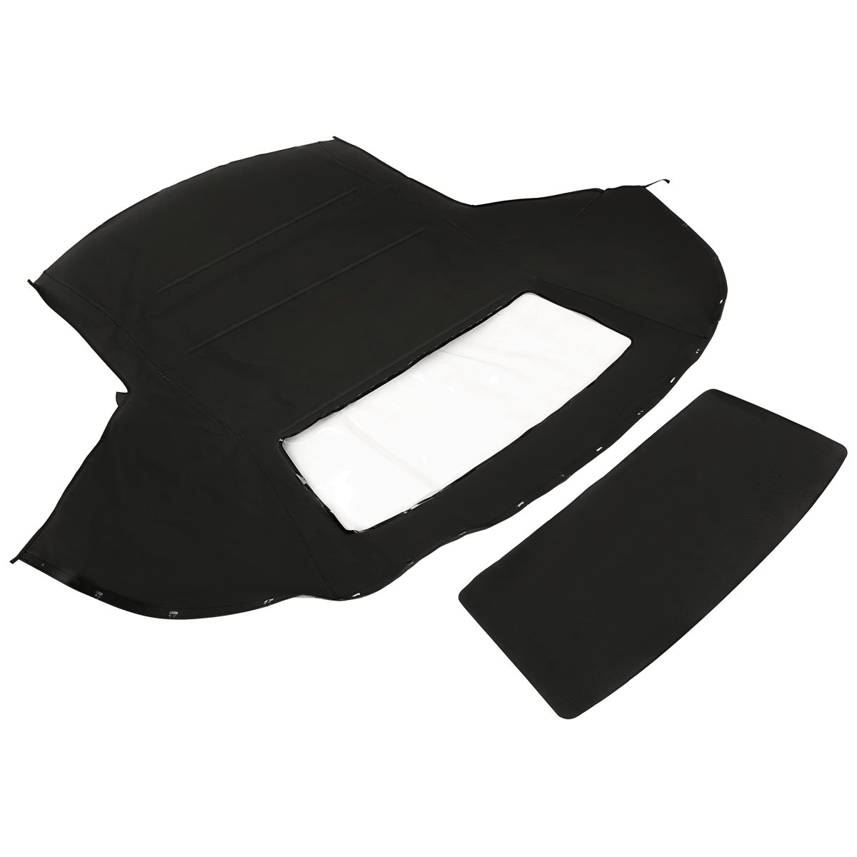 Convertible Soft Top For 1994-2002 Chevrolet Camaro Pontiac Firebird Clear Plastic Window Black Sailcloth Vinyl Roof