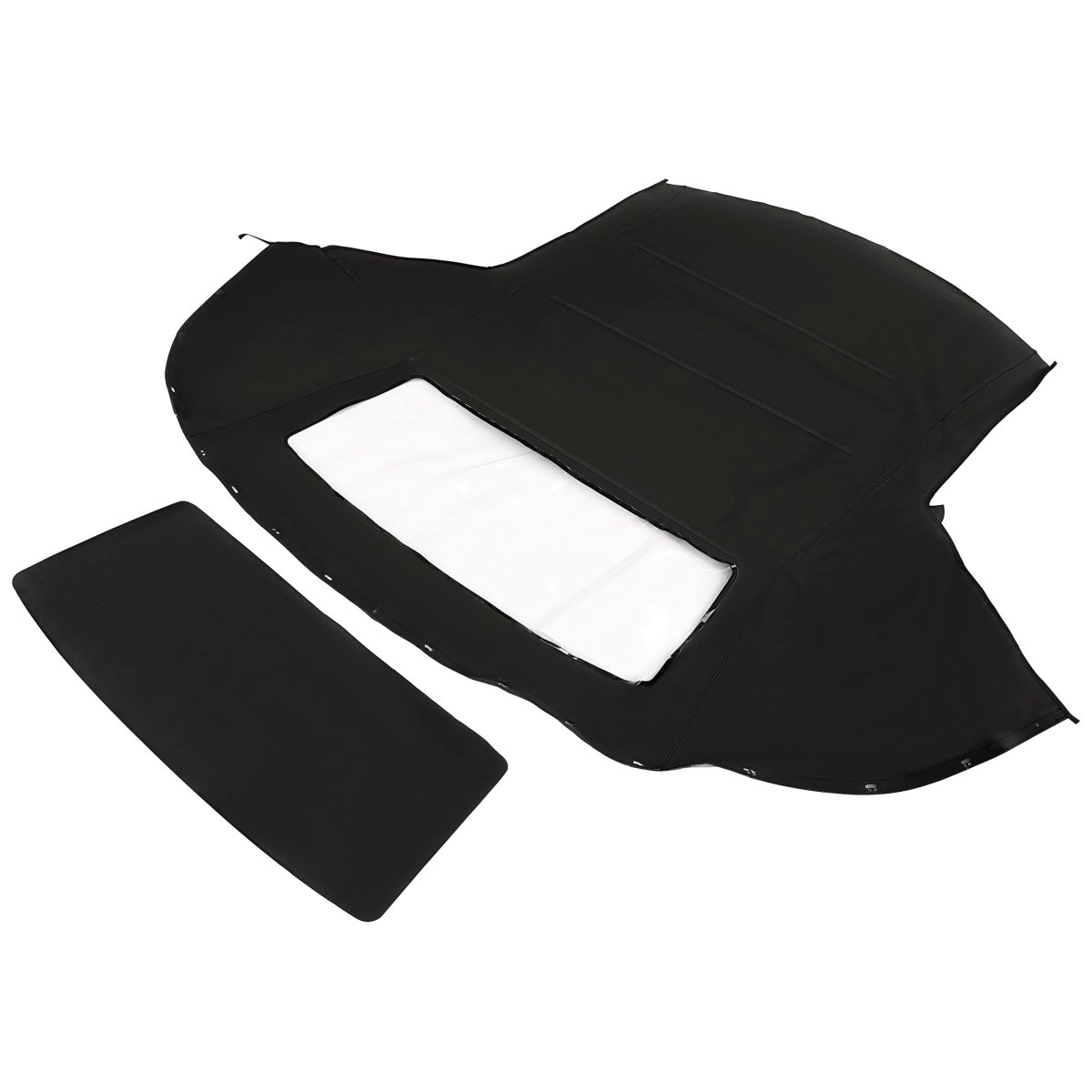 Convertible Soft Top For 1994-2002 Chevrolet Camaro Pontiac Firebird Clear Plastic Window Black Sailcloth Vinyl Roof