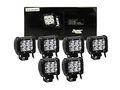 6x Avec Off Road 18w Cree Spot Light Led Work Bars Pods Bottom Mount 