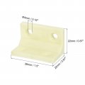 Uxcell 30pcs 90 Degree Plastic Corner Braces 38x22x22mm Nylon Shelf Right Angle Brackets With Screws For Cabinets Cupboards