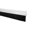 Door Bottom Sweep H-shape Aluminum Alloy Base With 1 6-inch Black Nylon Brush 39-inch X 2 68-inch 