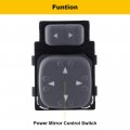 Ocpty Power Mirror Switch Fits 1998-2005 For Chevrolet Blazer 1998-2004 S10 1998-2001 Gmc Jimmy Sonoma Oldsmobile Bravada