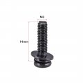 Uxcell M3 X 14mm Carbon Steel Phillips Pan Head Machine Screws Bolts Combine With Spring Washer And Plain Washers 50pcs