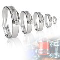 Silicone Radiator Coolant Hose Kit W Clamps For 2003-2007 Ford F250 6 0l Diesel Twin Beam Blue 2 Pcs 