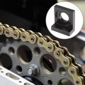 X Autohaux 4pcs 15mm Universal Dia Hole Chain Adjuster Block Tensioner Black Metal For Motorcycle