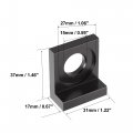 X Autohaux 4pcs 15mm Universal Dia Hole Chain Adjuster Block Tensioner Black Metal For Motorcycle