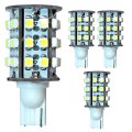 4 Pack T10 Wedge Base Led Bulbs Cool White 30 Smd 3528 For 194 168 W5w Rv Interior Ceiling Porch Lights Car Auto Motorcycle 