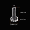 Uxcell M3x10mm Plastic Phillips Bolts 100pcs Pc Pan Head Machine Screws Transparent