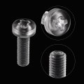 Uxcell M3x10mm Plastic Phillips Bolts 100pcs Pc Pan Head Machine Screws Transparent