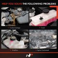 A-premium Engine Coolant Overflow Recovery Reservoir Tank W Cap Sensor Compatible With Jaguar F-pace 2017 Xe 2017-2018 Xf