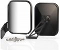 Mzs X3 Side Mirrors Rear View Racing Style Convex Design W Mounting Bracket Compatible 2017-2023 Maverick Max Xds Xrs Xmr Xrc 