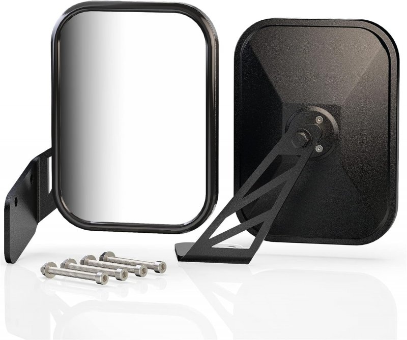 Mzs X3 Side Mirrors Rear View Racing Style Convex Design W Mounting Bracket Compatible 2017-2023 Maverick Max Xds Xrs Xmr Xrc