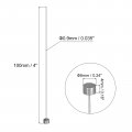 Uxcell 5pcs Straight Ejector Pins 0 9mm 035 Dia Skd61 Round Tip Punch 100mm 4 Long For Mechanical Maintenance