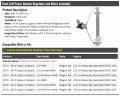 Front Left Driver Side Power Window Regulator And Motor Assembly With 2-pin Connectorout Anti-pinch Protection Compatible With