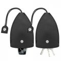 Belomi 2 Pcs Car Key Case Pu Leather Pull-outchain Bags With Cover Large-capacity Sleeve Portable Storage Bag Protective Key 