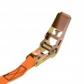 Uxcell Ratchet Tie Down Lashing Strap 1 X 33ft 550lb 250kg Load Polypropylene For Moving Securing Cargo Orange