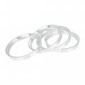 X Autohaux 4pcs 72 6 To6 6 Mm Aluminium Alloy Car Hub Centric Rings Wheel Bore Spacer