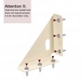 Uxcell 4pcs Angle Corner Brackets 86mm X Cold Rolled Steel Braces Joining Support With Screws For Desk Bed Edge Beige