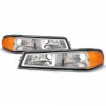 Oe-style Parking Turn Signal Front Bumper Lights Lamps For 2004-2012 Chevy Colorado Gmc Canyon Pickup Truck Chrome Housing 