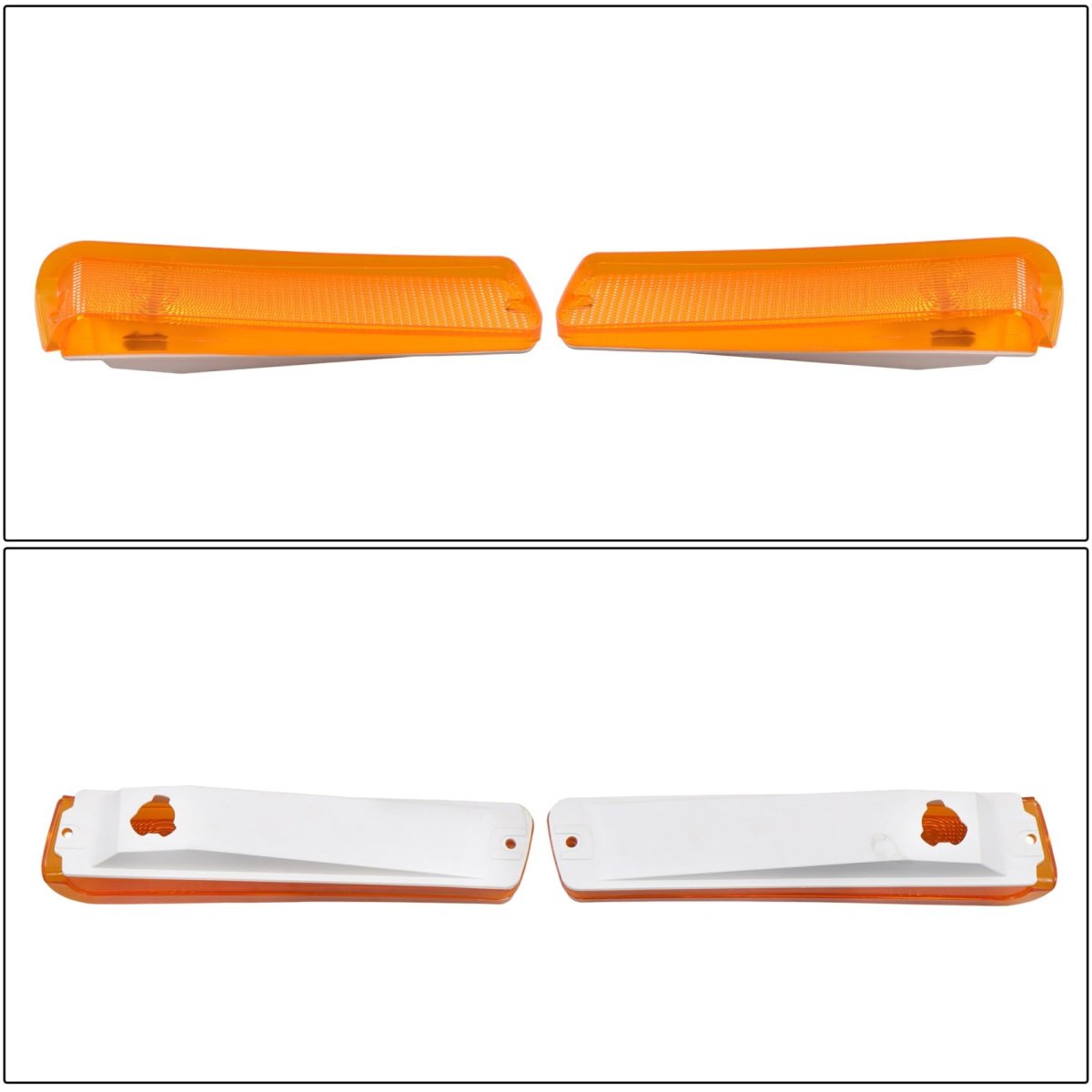 Left And Right Side Truck Amber Acrylic Pair Turn Signal Lights Replacement For F150 1973-1979 Bronco 1978 1979