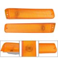 Left And Right Side Truck Amber Acrylic Pair Turn Signal Lights Replacement For F150 1973-1979 Bronco 1978 1979