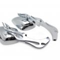 Httmt Mt025 Ttt004- Chrome Flame Stem Shape Rear View Side Mirror Compatible With Kawasak Ninja All Year Model