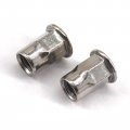30pcs M5x13 Stainless Steel Half Hexagon Rivet Nut Flat Head Insert Nuts