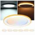 Cloudy Bay 6 Pack Inch 5cct Led Recessed Ceiling Light With Night 2700k 3000k 3500k 4000k 5000k Selectable Ultra-thin Baffle 